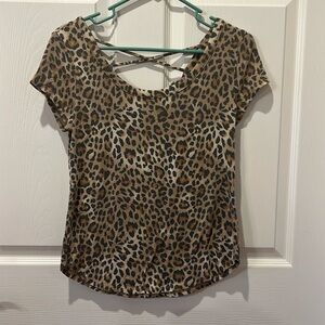 Leopard print top